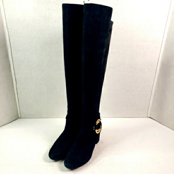 Karl Lagerfeld Paris 'Cami' Knee High Suede Boots - size 7 Women's - Picture 7 of 16